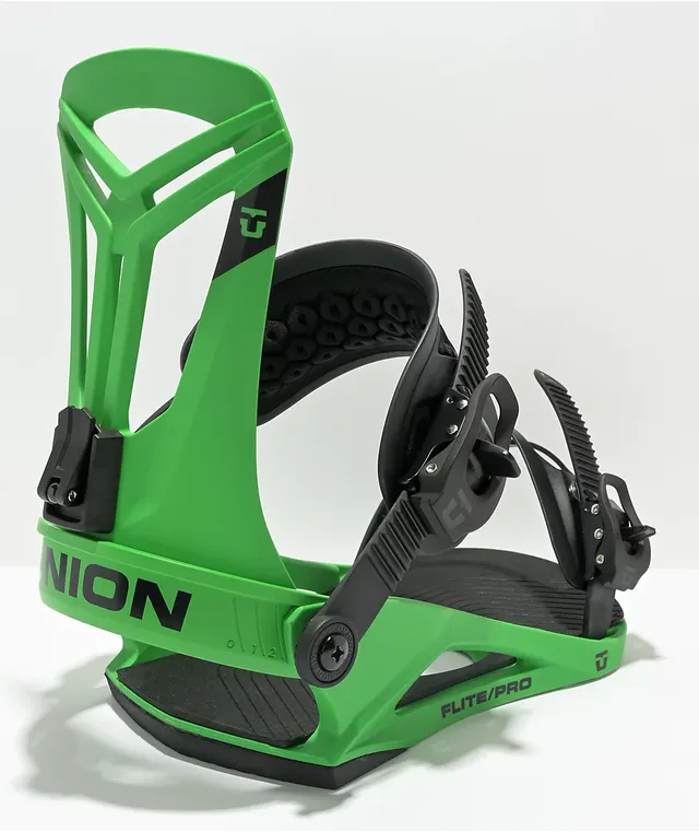 Union Flite Pro Green Snowboard Bindings 2023 | Liberty Center