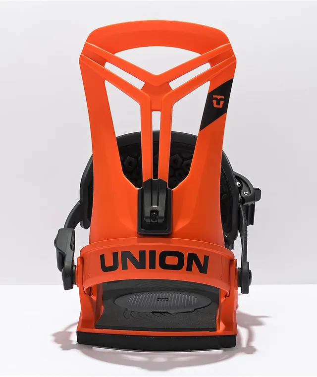 Union Flite Pro Orange Snowboard Bindings 2022 | CoolSprings