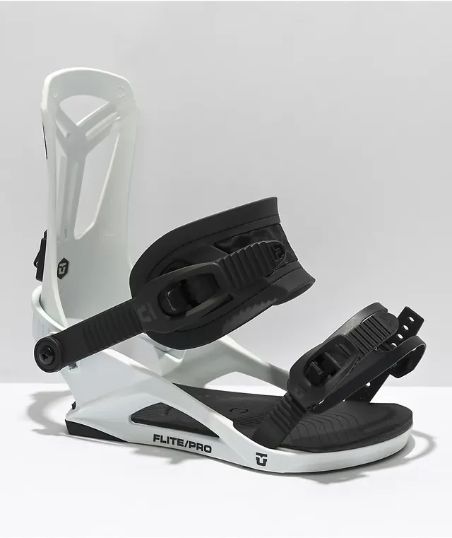 Union Flite Pro White Snowboard Bindings 2022 | Liberty Center