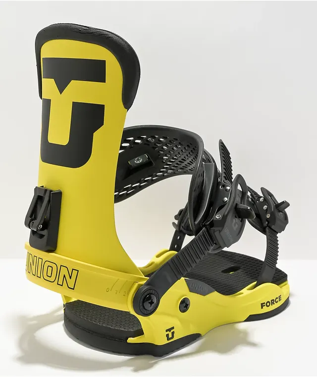 Union Force Yellow Snowboard Bindings 2023 | Liberty Center