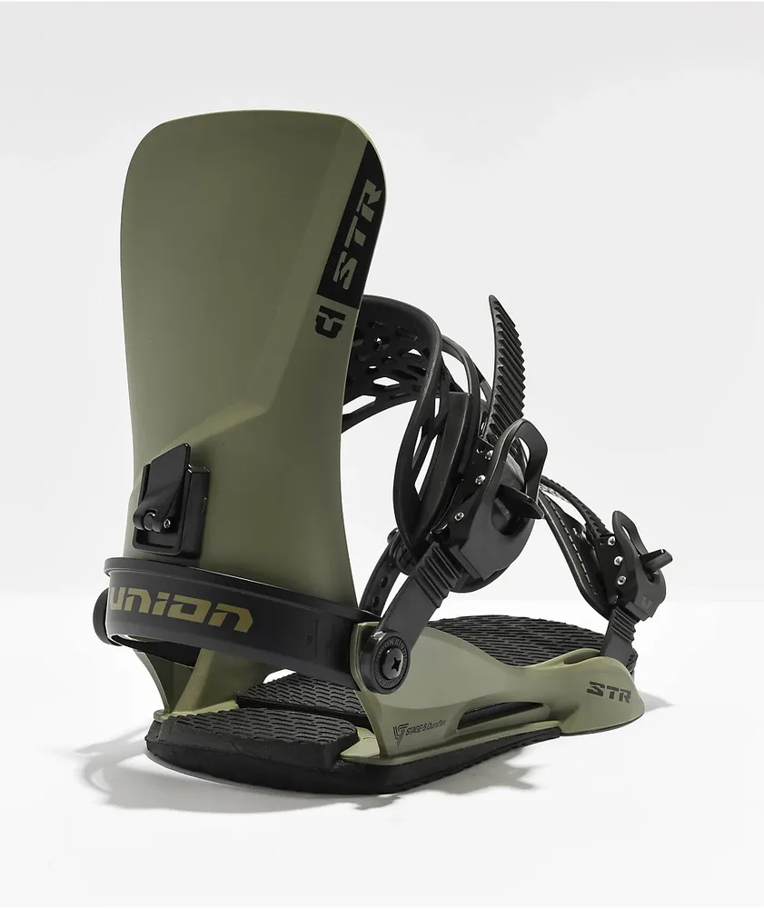 Union STR Hunter Green Snowboard Bindings 2024 The Pen Centre