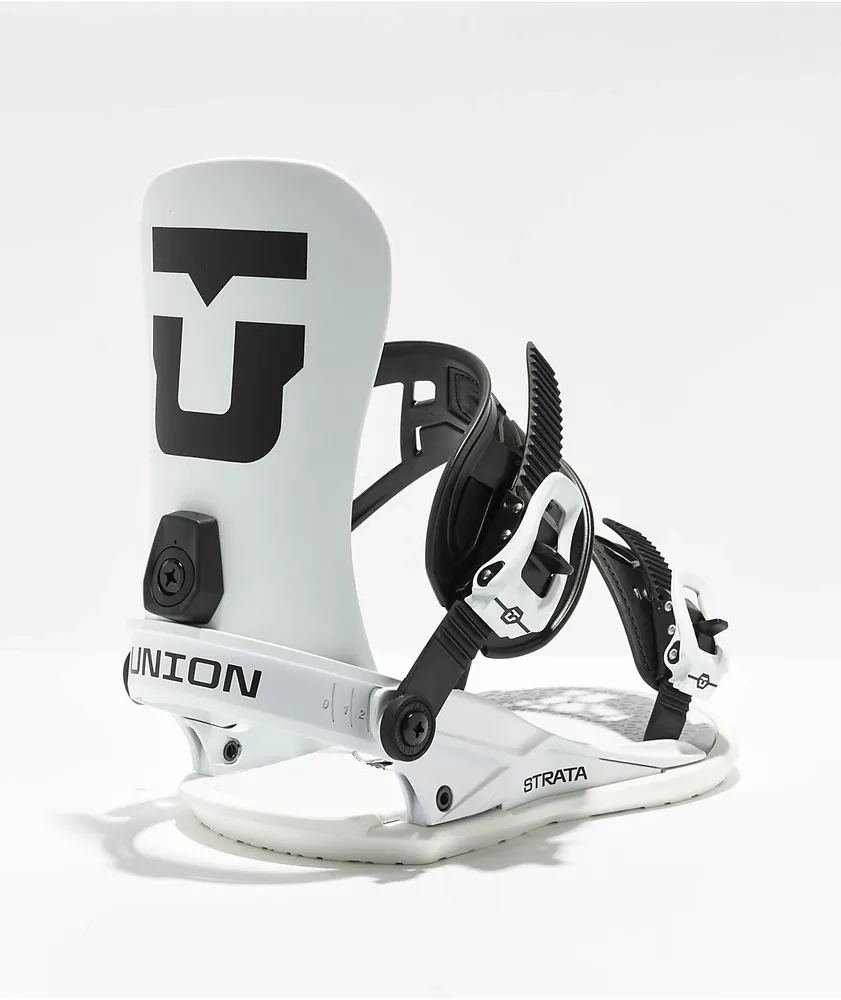 Union Strata White Snowboard Bindings 2024 | Halifax