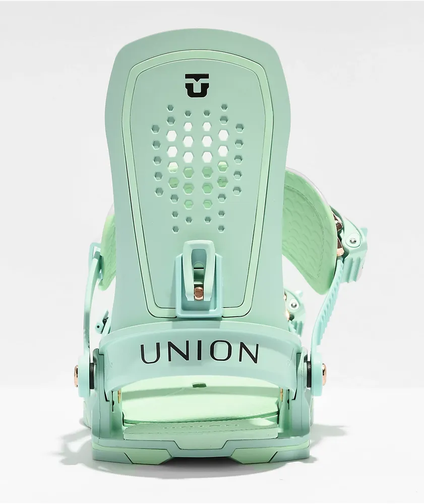 Union Women's Trilogy Seafoam Snowboard Bindings 2024 at Hamilton
