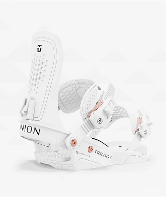 Union Strata Bone White Snowboard Bindings 2025 at Hamilton Place