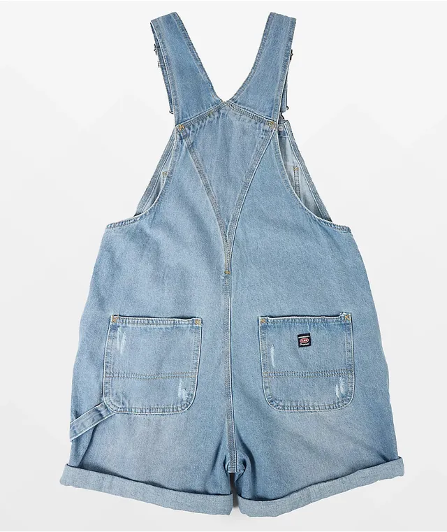 Unionbay mario medium wash denim clearance overall shorts