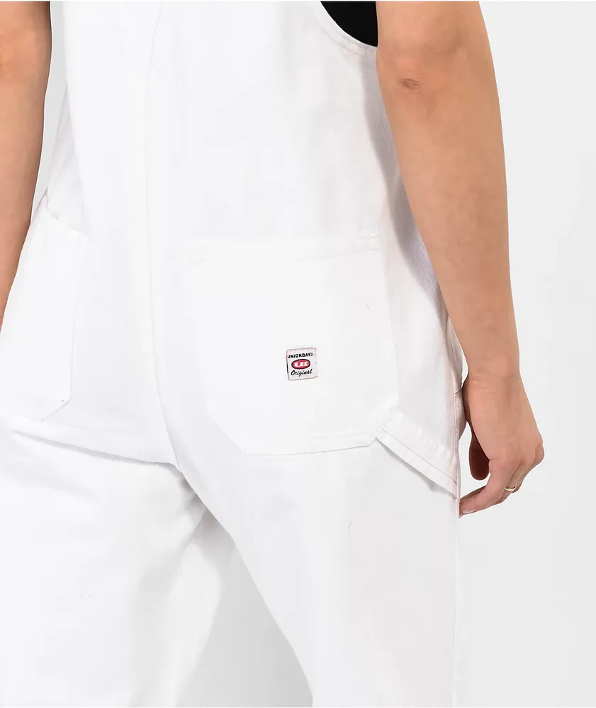 White jean overalls clearance