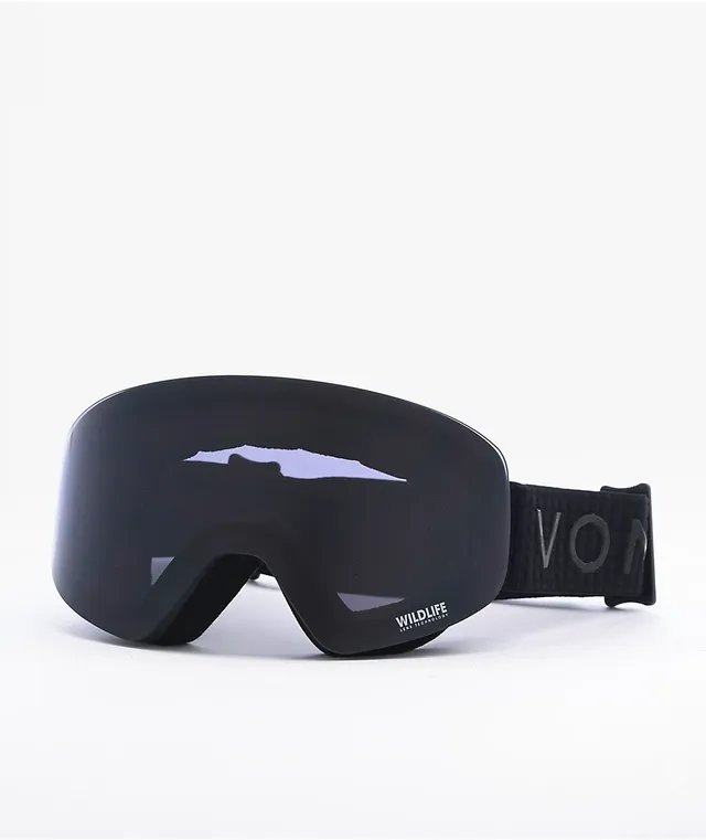 VONZIPPER Encore Black Out Satin Blackout Snowboard Goggles