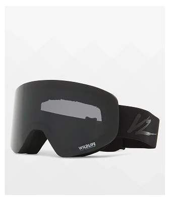 VONZIPPER Mach Black Out Wildlife Satin Snowboard Goggles