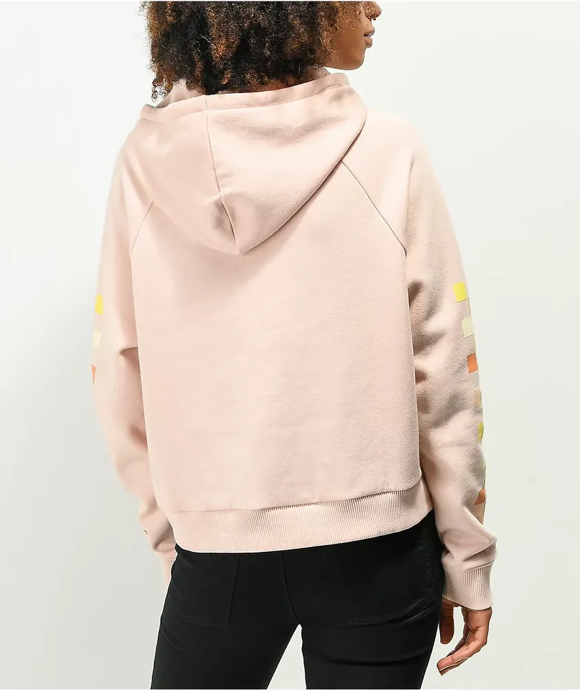 Peach best sale crop hoodie