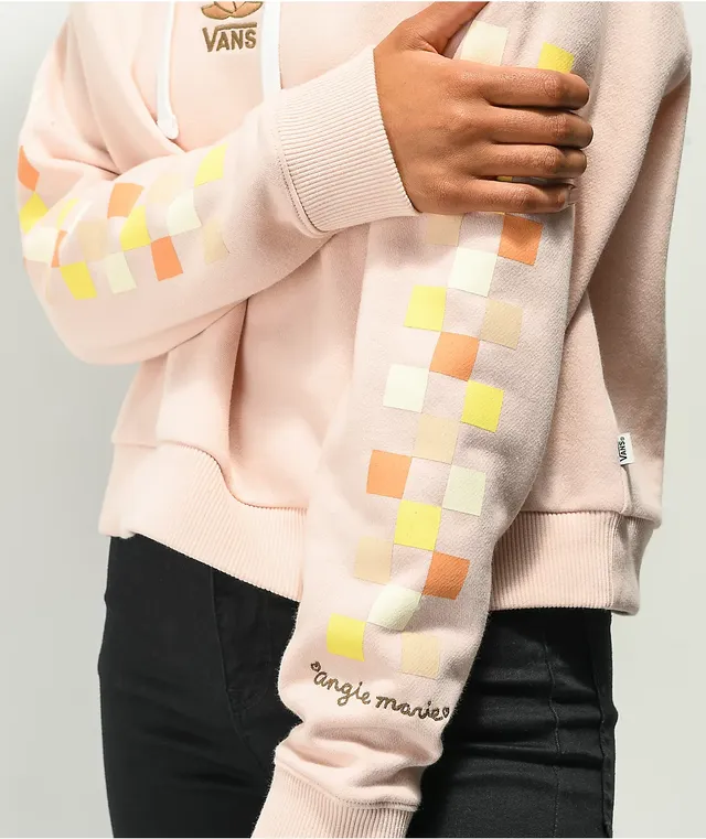 Vans Angie Marino Peach Crop Hoodie Hamilton Place