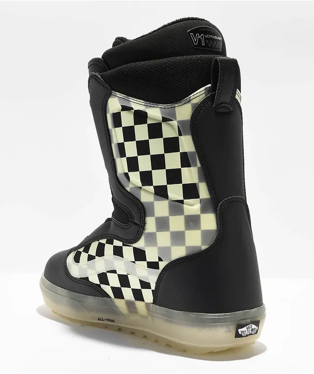 Vans checkered snowboard boots discount
