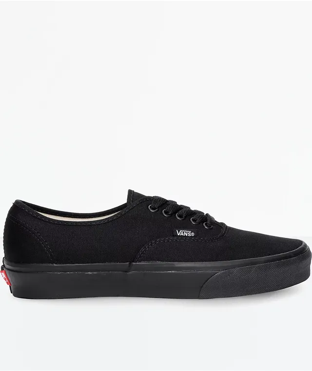 All black canvas vans cheap