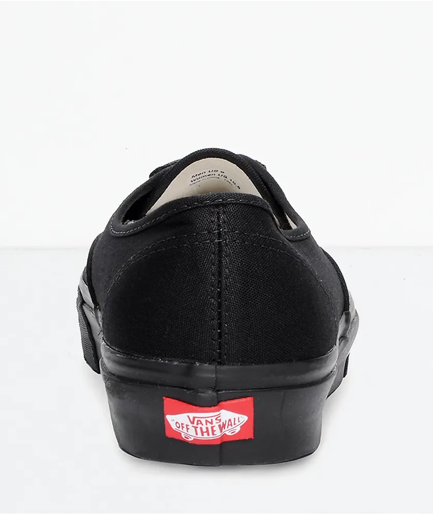 Black vans flats discount
