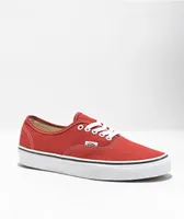 Vans authentic skate shoe red hot sale