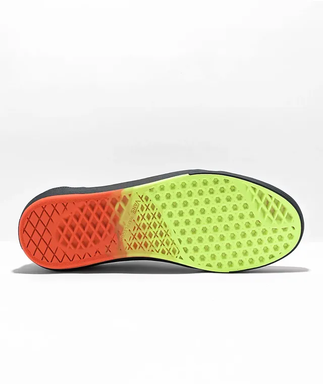 White vans cheap with rainbow bottom