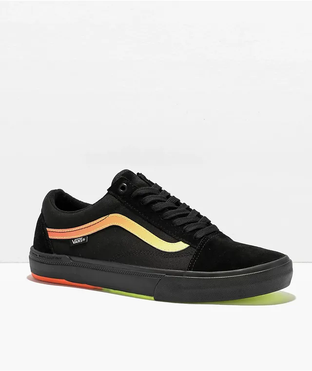 Vans black yellow old skool outlet