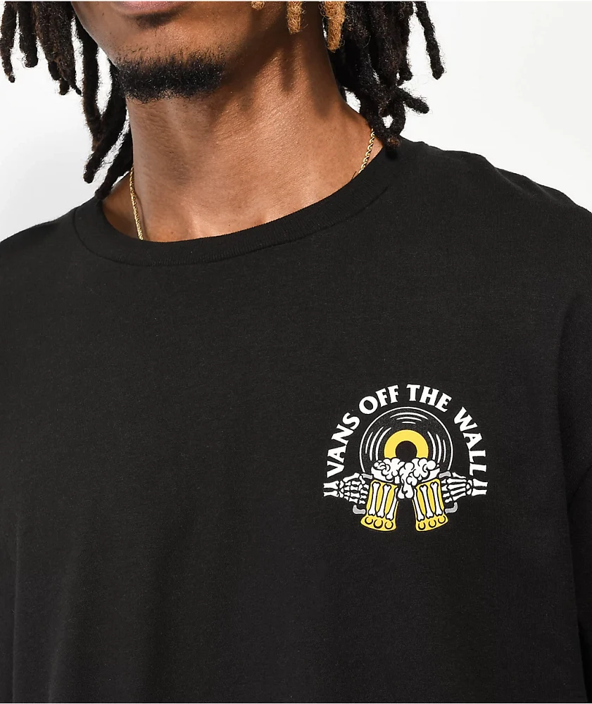 Vans Brews Bros Tunes Black T-Shirt | MainPlace Mall