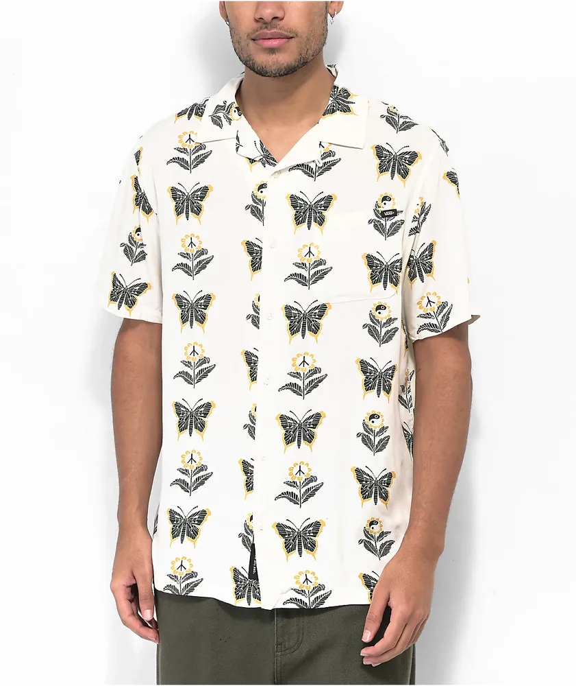 Vans short sleeve button down top