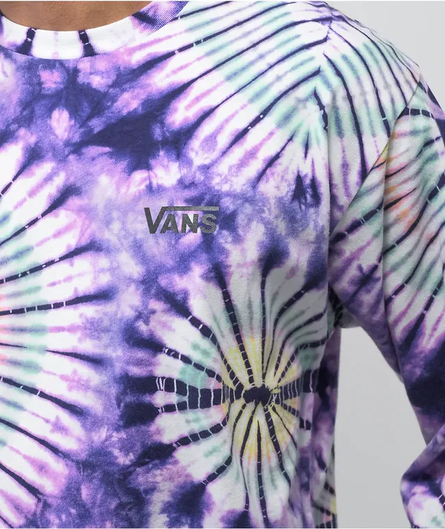 Vans purple tie dye shirt clearance