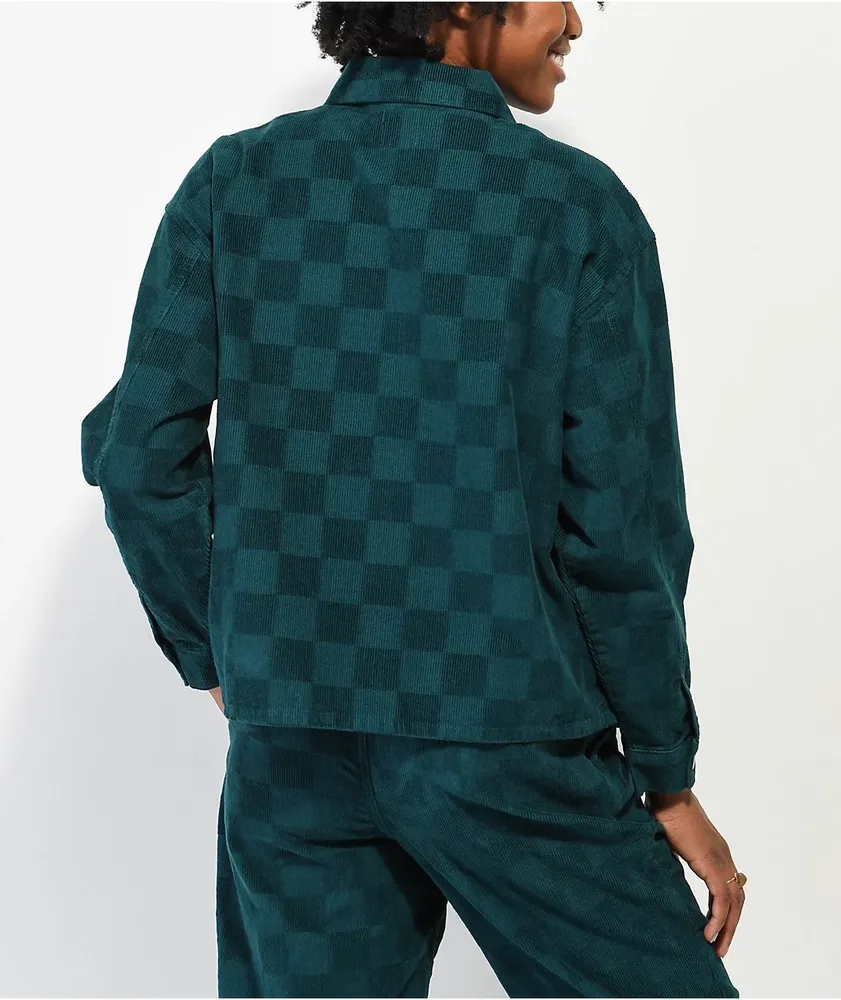 Vans Check It Out Teal Corduroy Shirt Jacket Mall of America