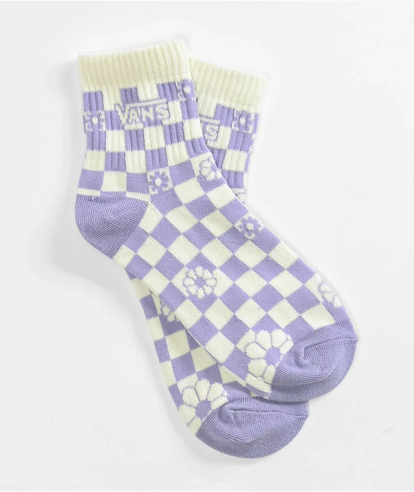 Lavender checkered vans online