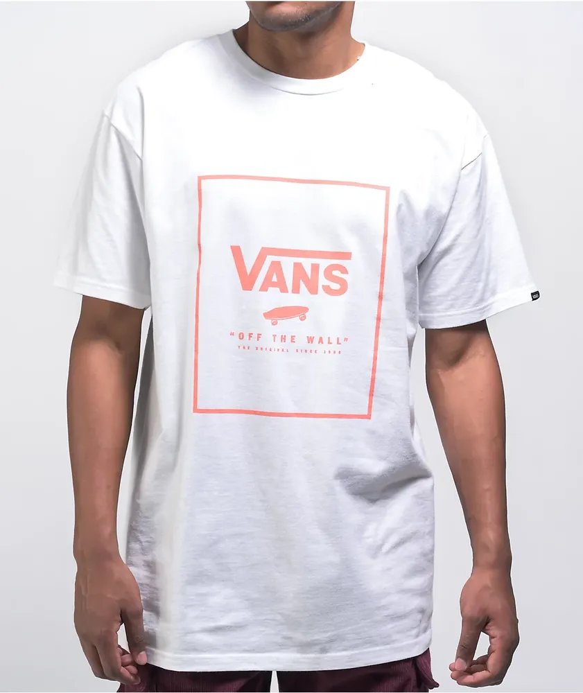 Vans print on sale box t shirt
