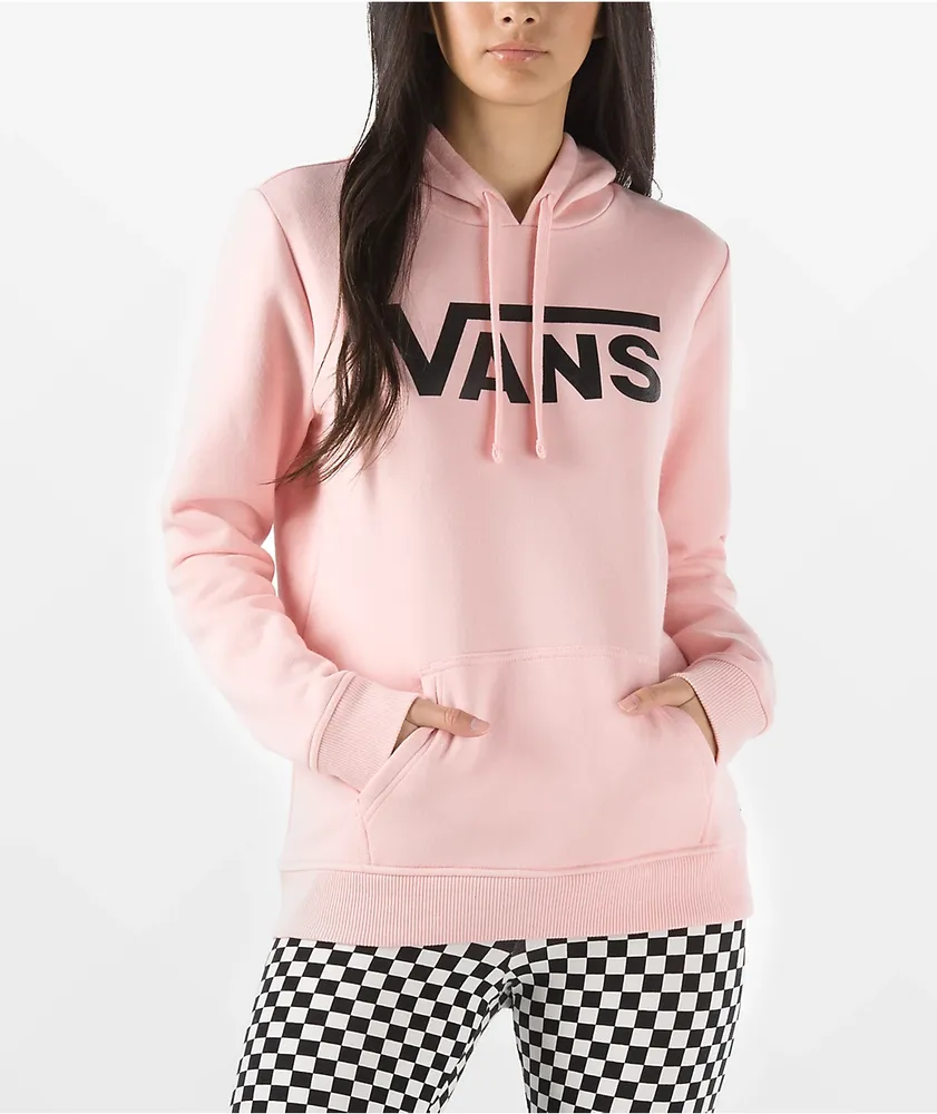 Pink vans hoodie new arrivals