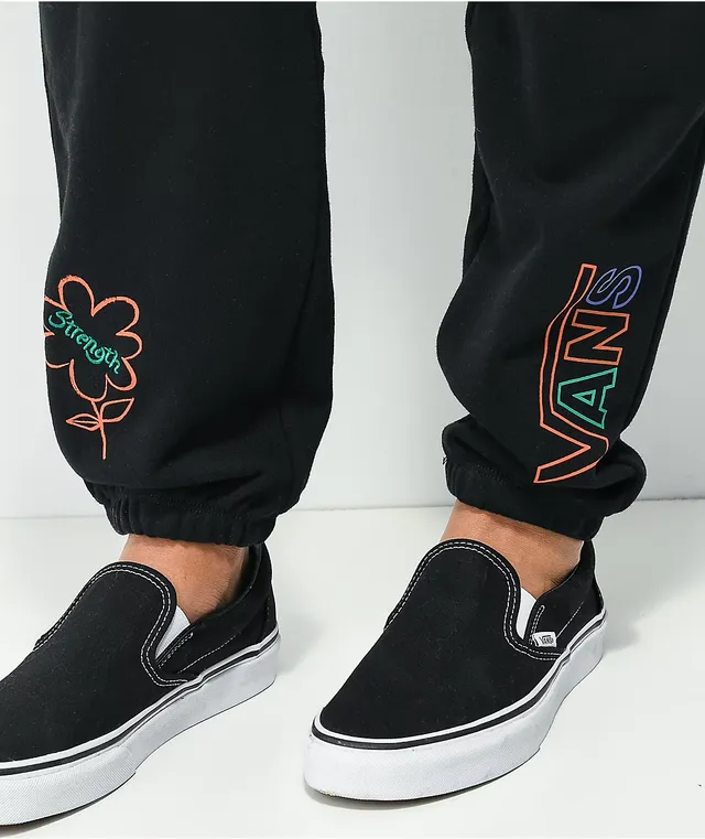 Vans black joggers deals
