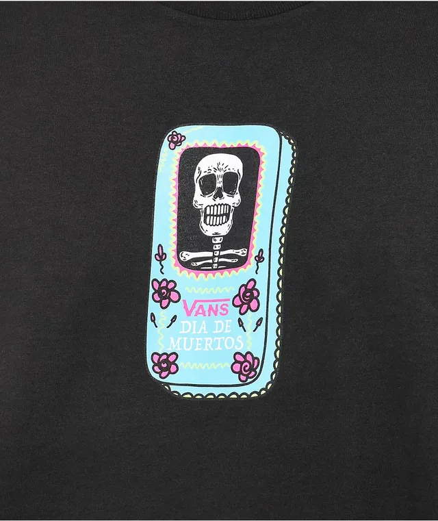 Vans Day Of The Dead Last Stop Black T Shirt Pueblo Mall
