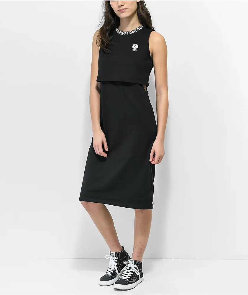Black vans dress discount