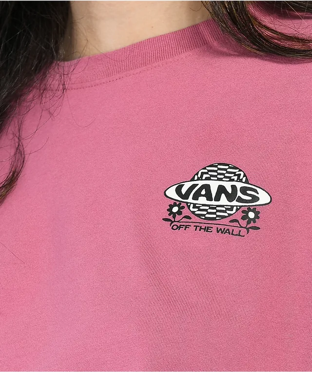 Pink long store sleeve vans shirt