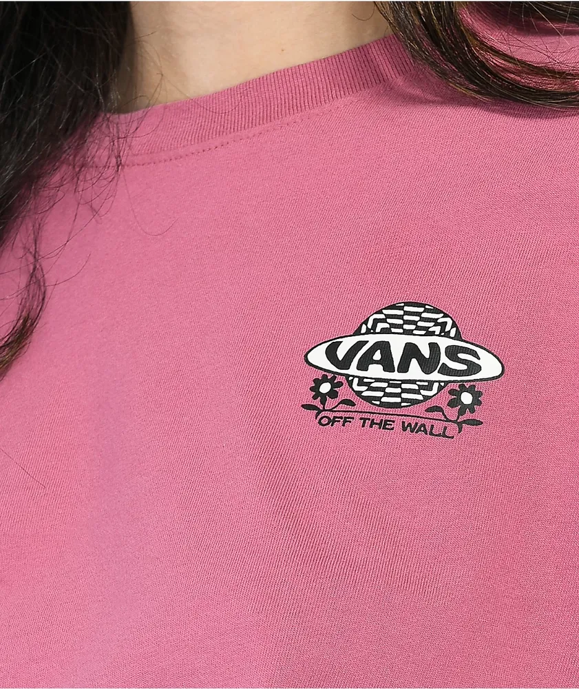 Vans Deep Root Pink Long Sleeve T Shirt Coquitlam Centre