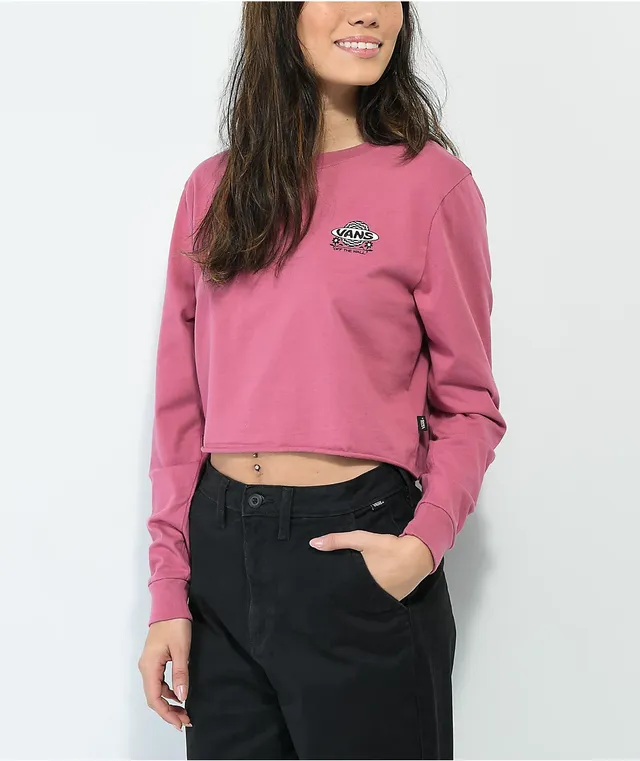 Pink long store sleeve vans shirt