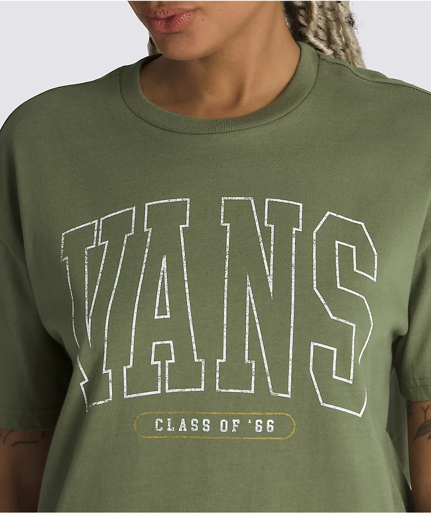 Vans Deep Sleep Oversized Green T-Shirt | MainPlace Mall