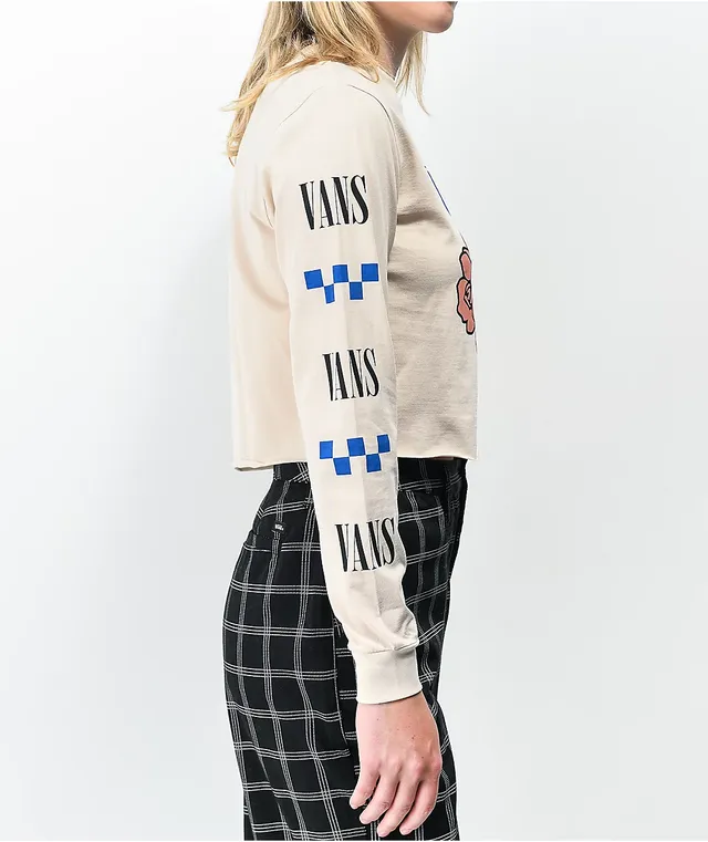 Vans Double Up Sandshell Crop Long Sleeve T Shirt Vancouver Mall