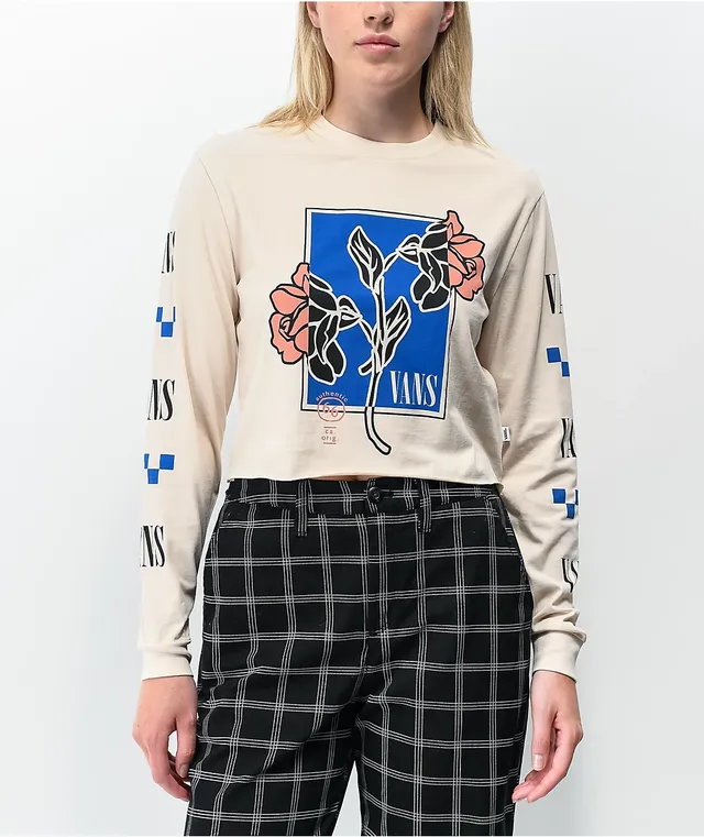 Vans Double Up Sandshell Crop Long Sleeve T-Shirt | Vancouver Mall