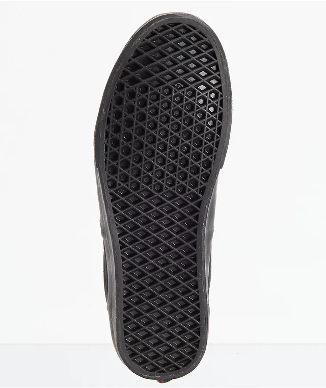 Vans era classic all black skate shoes top