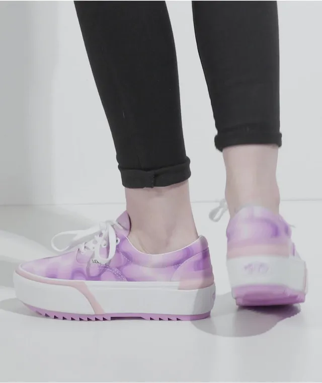 Vans pink hot sale platform shoes