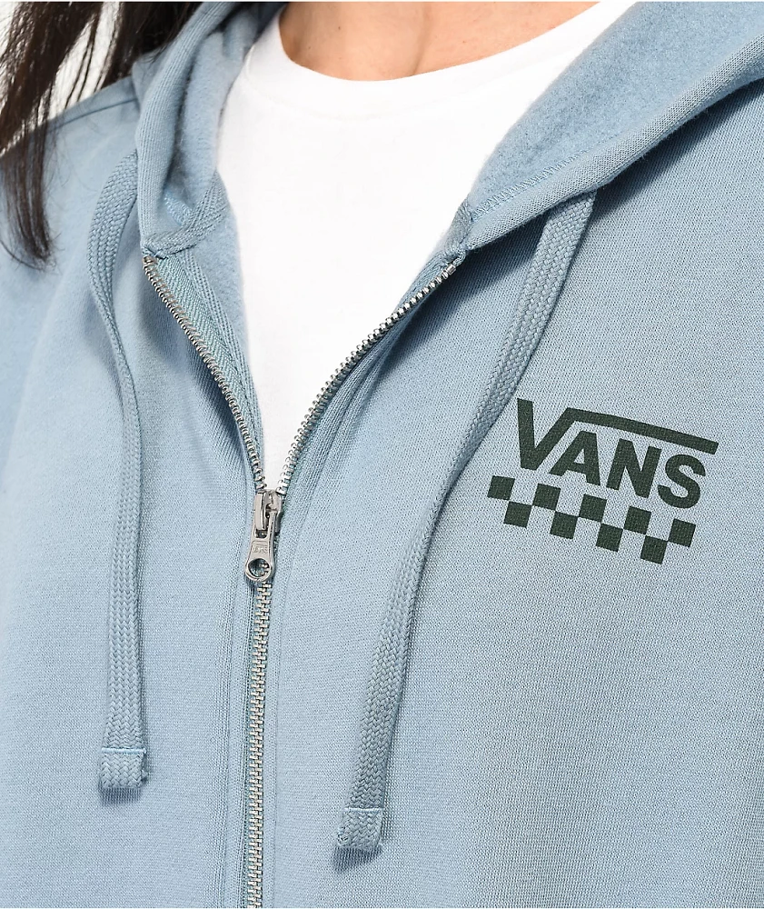 Vans Extra Fun Blue Oversize Zip Hoodie | Arden Fair