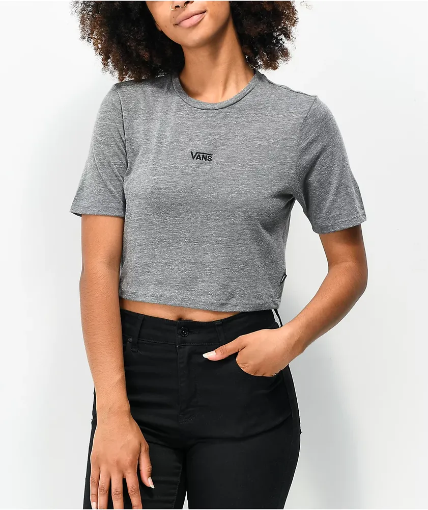 Black vans crop sales top