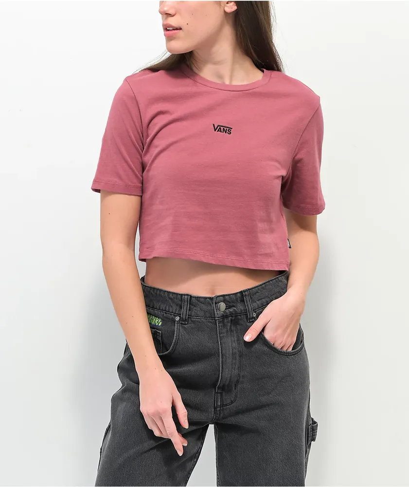 Vans cropped tee top
