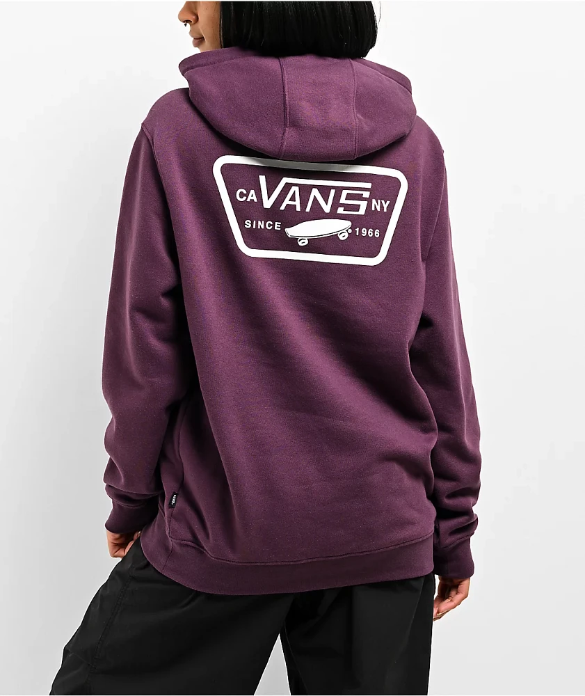 Vans Full Patch Burgundy Hoodie | Arden Fair