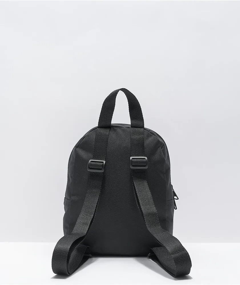 Vans black mini backpack clearance
