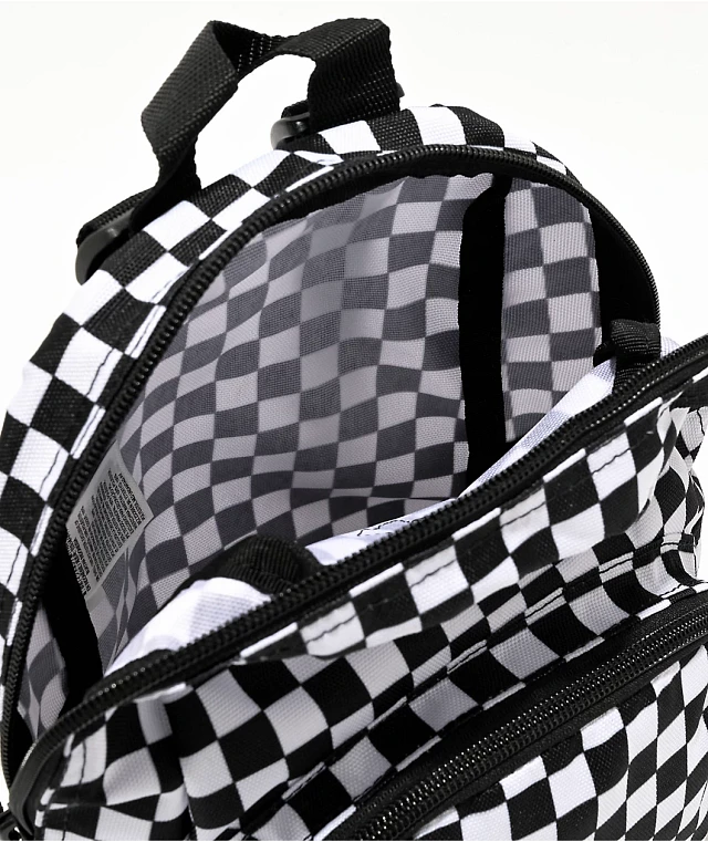 Checkered mini backpack clearance