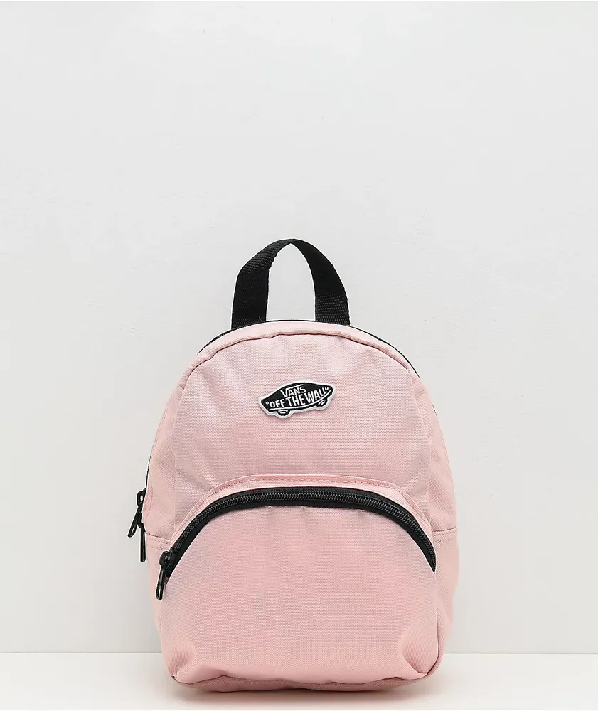 Vans pink sales and white backpack
