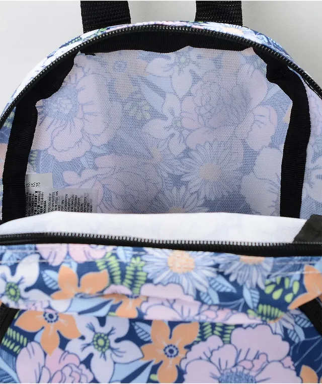 Vans blue floral backpack best sale
