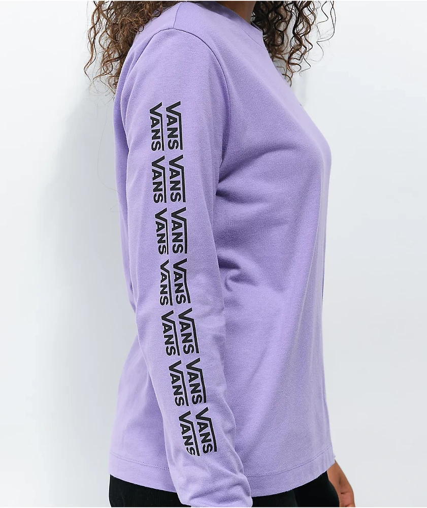 Vans Group Chat Lavender Long Sleeve T-Shirt | MainPlace Mall