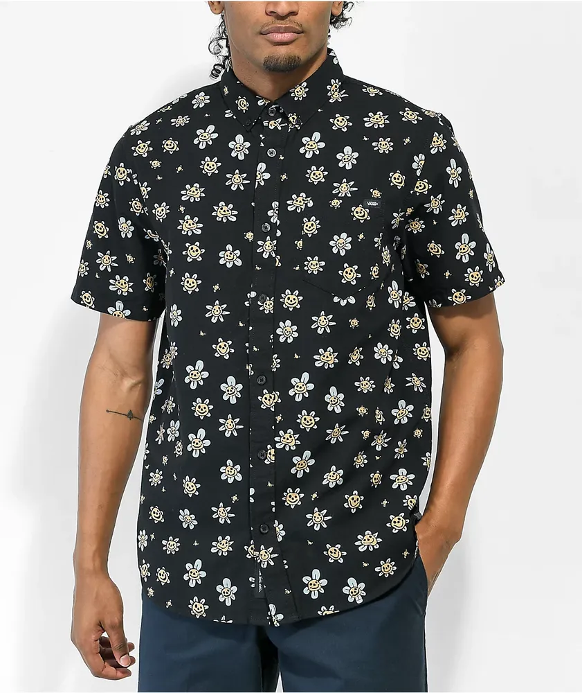 Vans short sleeve hotsell button up shirt
