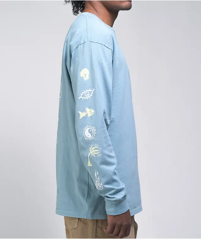 Vans blue long sleeve on sale