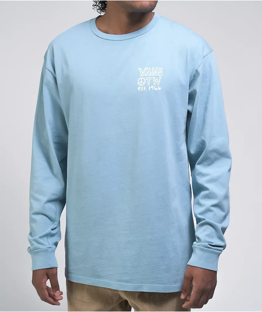 Vans blue long sleeve store